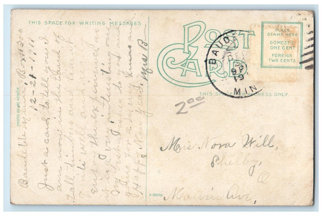 1911 First M.E. Church Chapel Exterior Building Street Duluth Minnesota Postcard