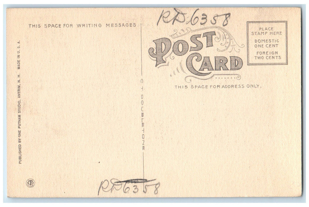 c1950's Dining Room Greystone Lodge Antrim New Hampshire NH Postcard