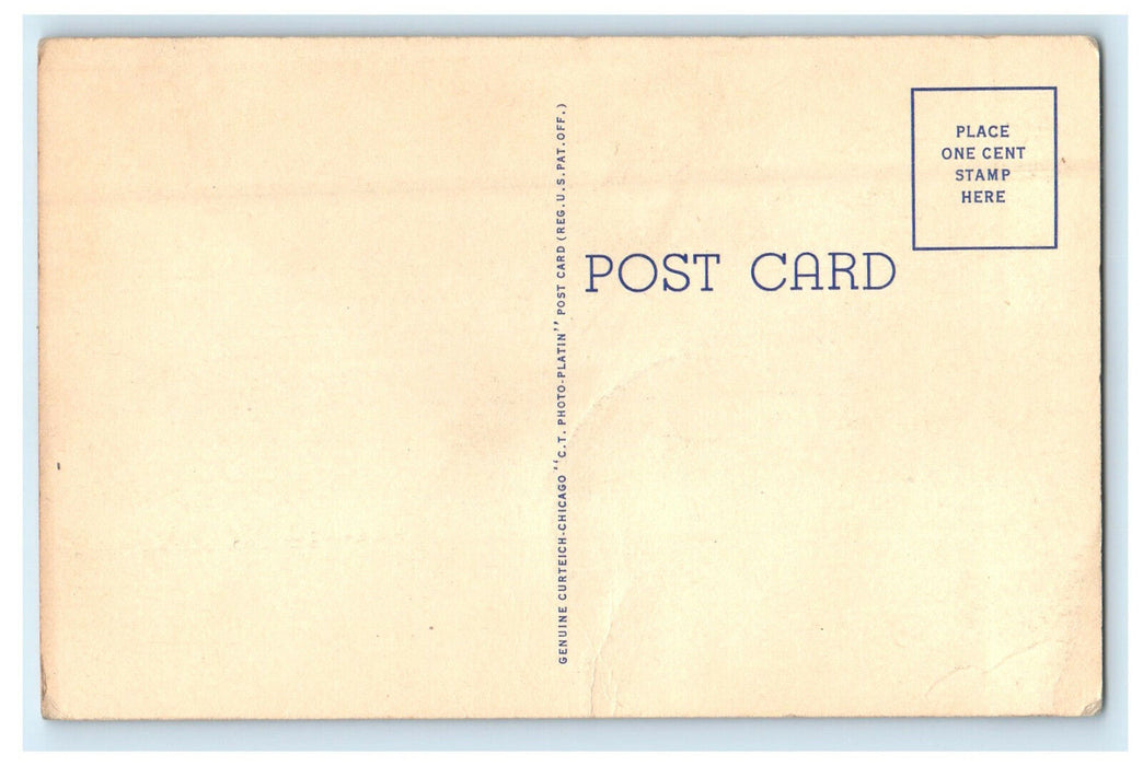 c1940 Bell Island Locks, Marseilles, Illinois IL Unposted Vintage Postcard