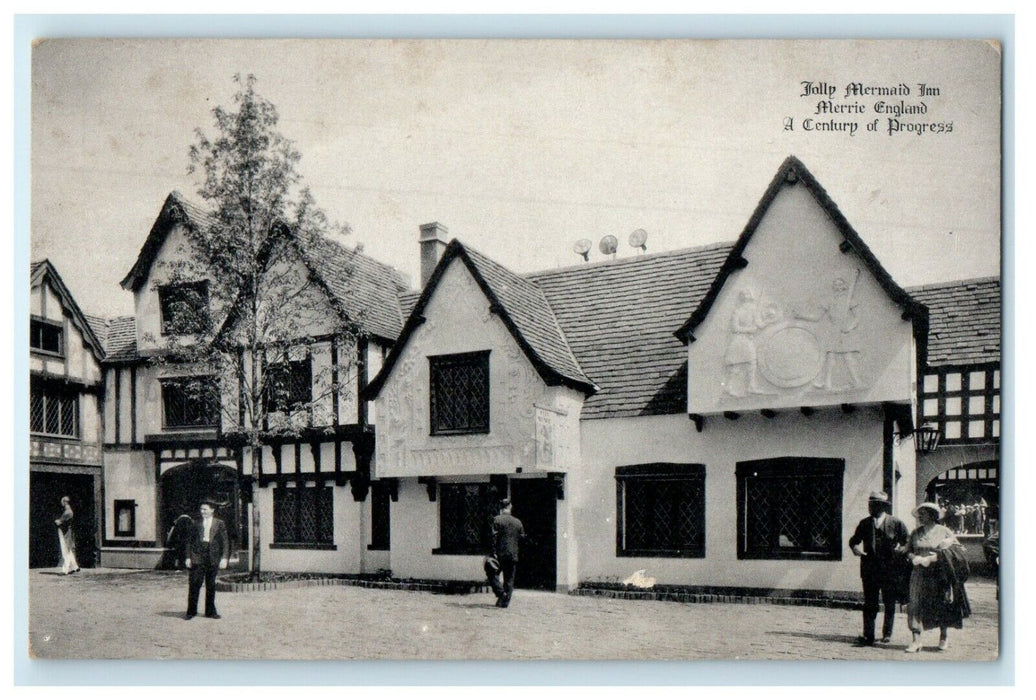 Jolly Mermaid Inn Merrie England A Century Of Progress Chicago IL Postcard