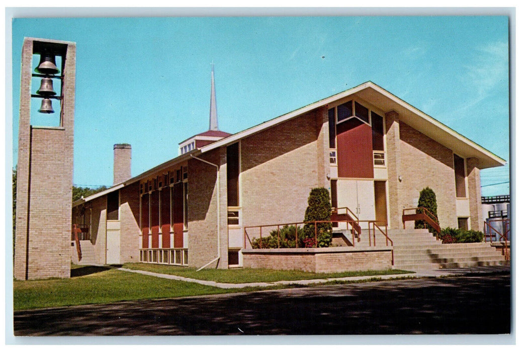 c1960's St. Mary's Catholic Church, Bruce Wisconsin WI Vintage Postcard