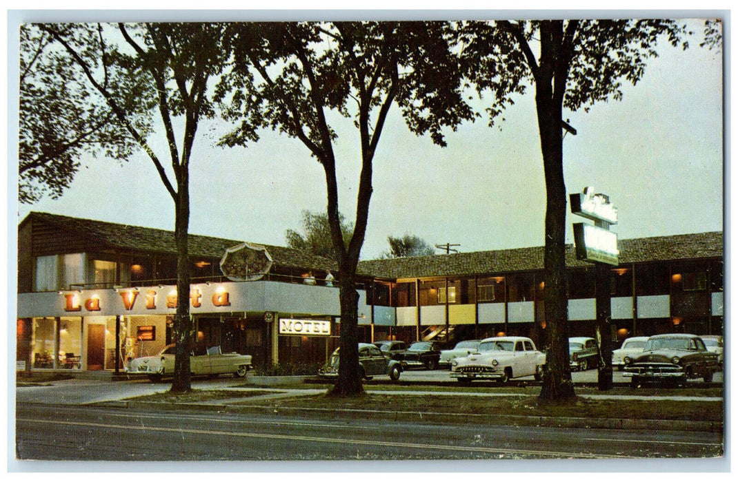 c1960's La Vista Motel,  East Colfax Denver Colorado CO AAA Postcard