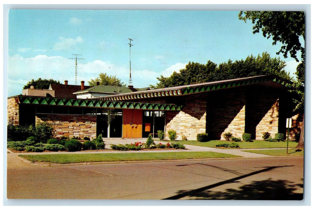 c1970's City Library, Best Library of the Year Marshfield Wisconsin WI Postcard