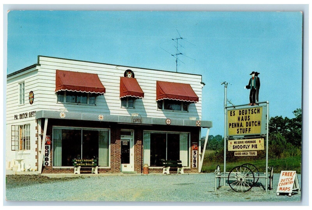 Es Deutsch Haus Penna Dutch Stuff Ephrata Pennsylvania PA Vintage Postcard