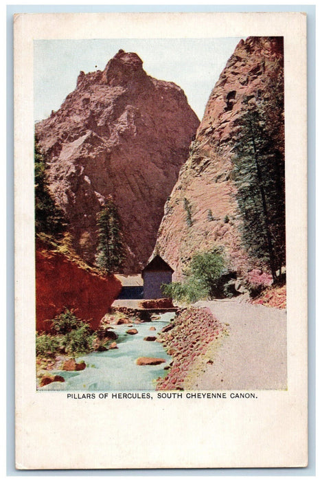 c1920's Pillars of Hercules, South Cheyenne Canon Colorado Antique Postcard