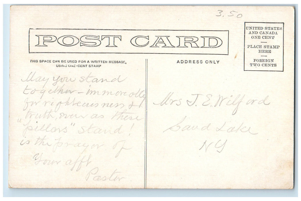 c1920's Pillars of Hercules, South Cheyenne Canon Colorado Antique Postcard