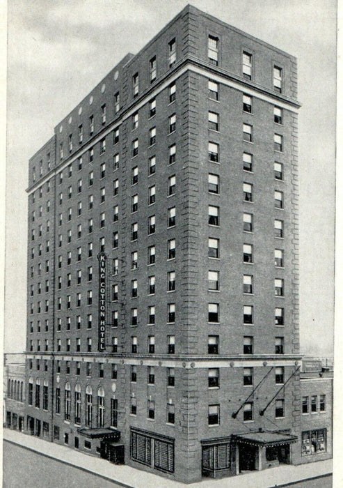 c1940's King Cotton Hotel Building View Greensboro North Carolina NC Postcard