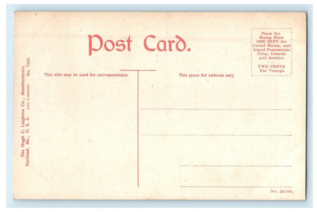 Omaha Nebraska NE, Post Office And Custom House Street View Antique Postcard