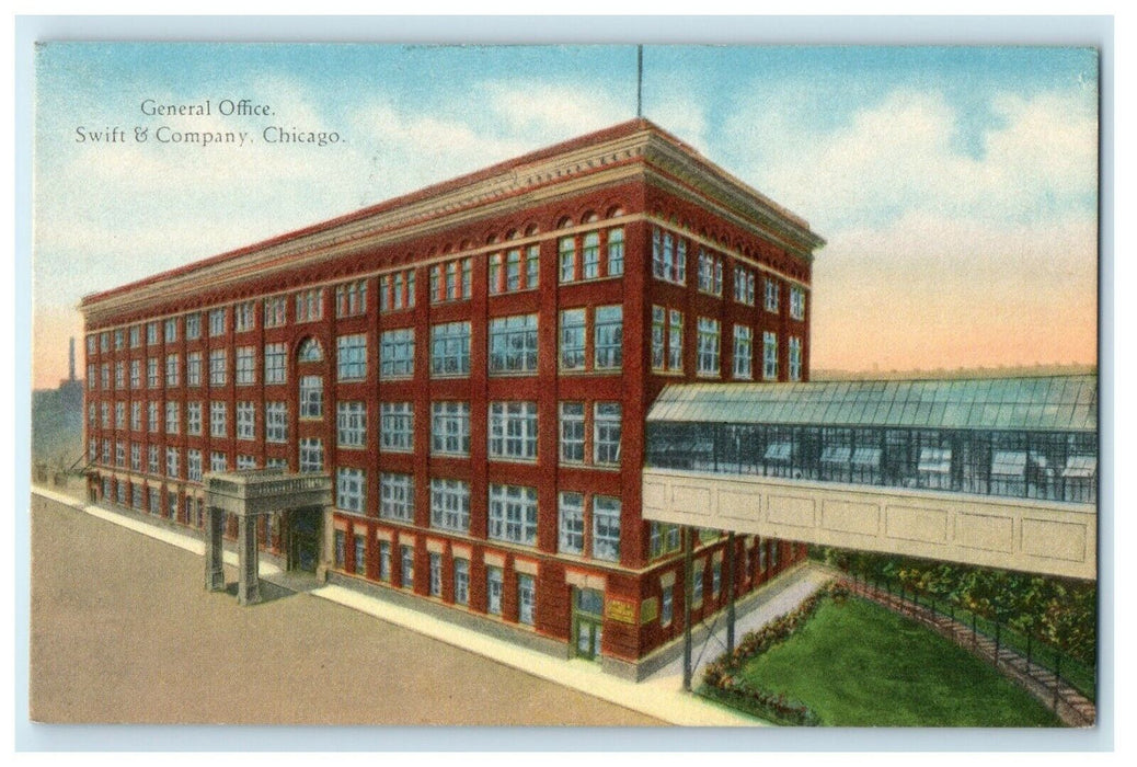 c1940's General Office Swift & Company Chicago Illinois IL Unposted Postcard