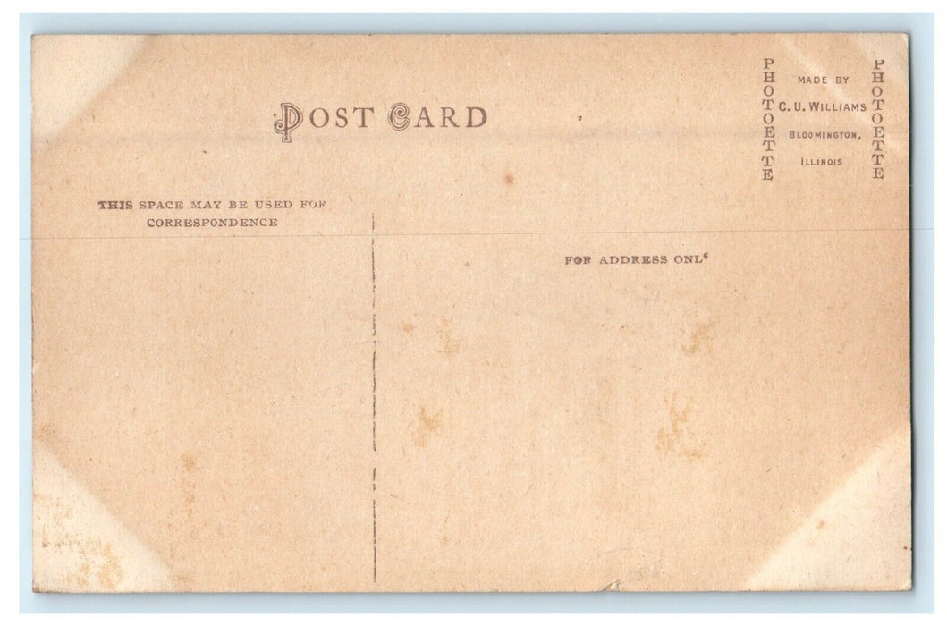 c1910's Post Office Building Street View Creston Iowa IA Antique Postcard