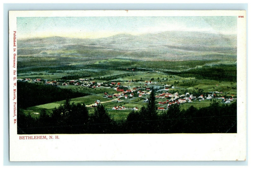 1904 Bird's Eye View of Bethlehem New Hampshire NH Antique Postcard