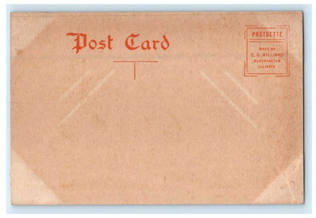 c1910 Lincoln Public Library Lincoln Illinois IL Antique Unposted Postcard