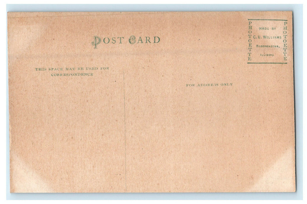 c1910 Carnegie Library Paxton Illinois IL Antique Unposted Postcard
