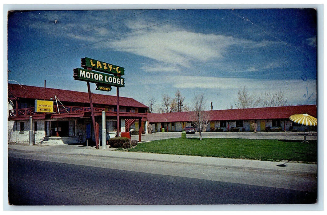 1965 Lazy-C Motor Lodge East Colfax Ave. Denver Colorado CO Postcard