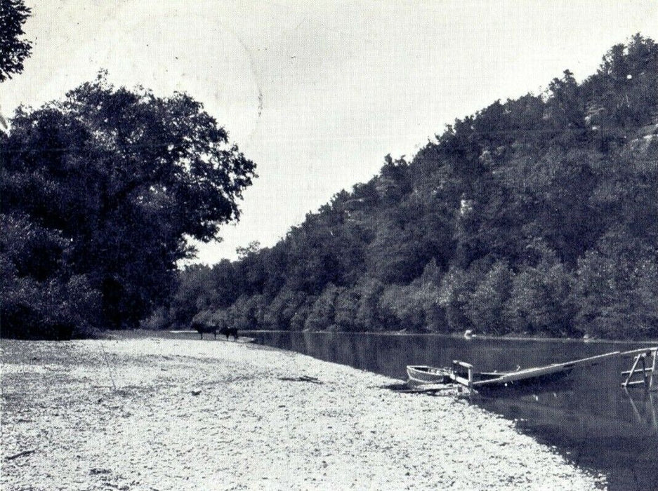 1905 Bathing Pool White River Eureka Springs Arkansas AR Posted Antique Postcard