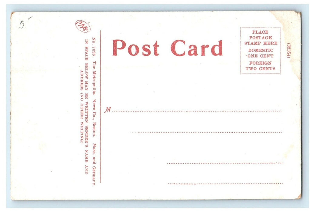 c1915 Atlantic Mills and North Canal, Lawrence, Massachusetts MA Postcard