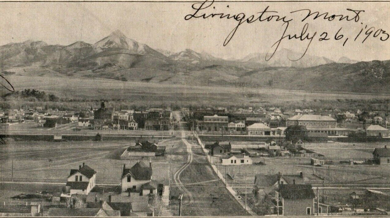 1903 Mount Baldy Livingston Montana MT N.C. Baker Posted Antique Postcard
