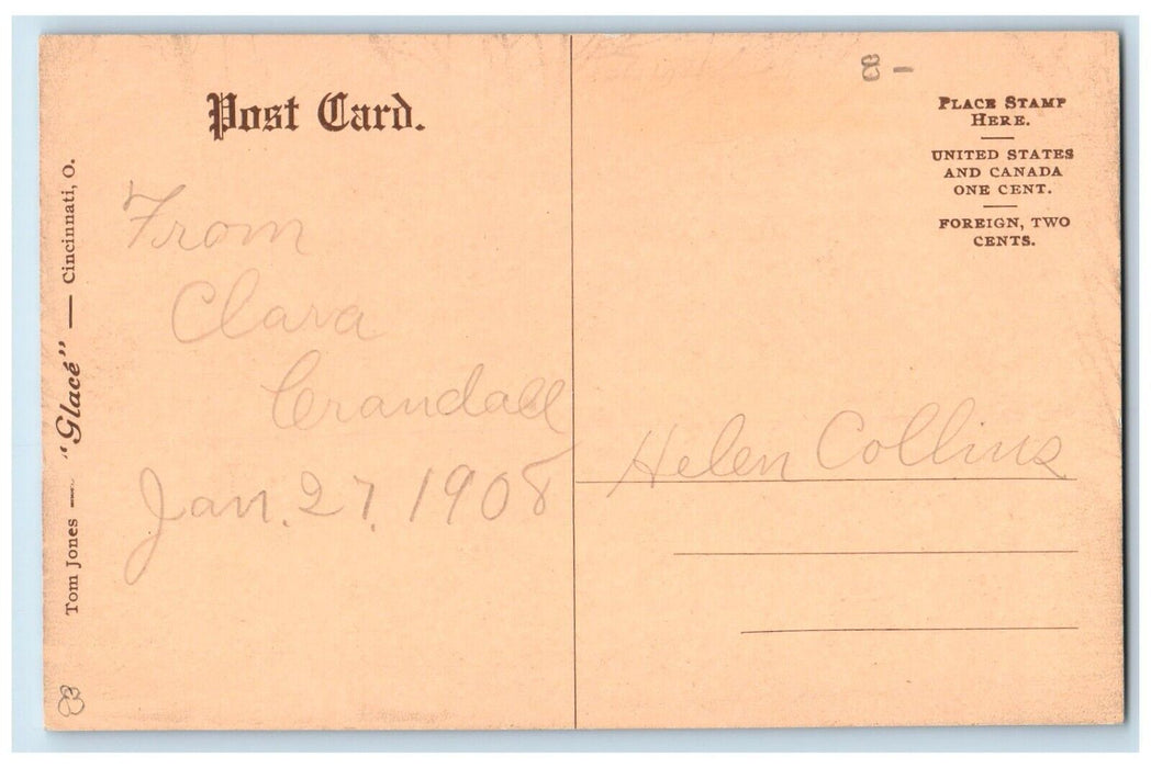 1908 Cleveland Avenue School Niagara Falls New York NY Posted Antique Postcard