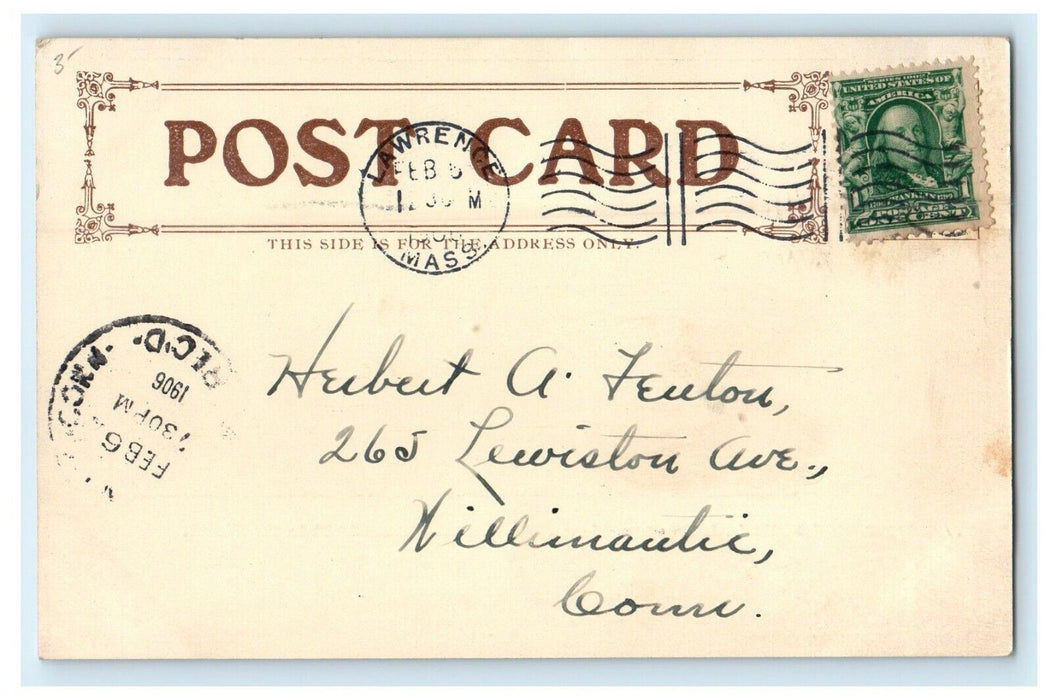 c1906 The New Wood Mill, Lawrence, Massachusetts MA Antique Postcard