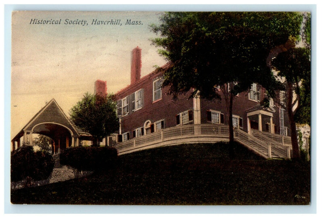 c1909 Historical Society, Haverhill, Massachusetts MA Antique Postcard