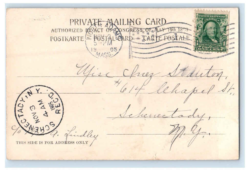1905 Mount Greylock North Adams, Massachusetts MA Schenectady NY PMC Postcard