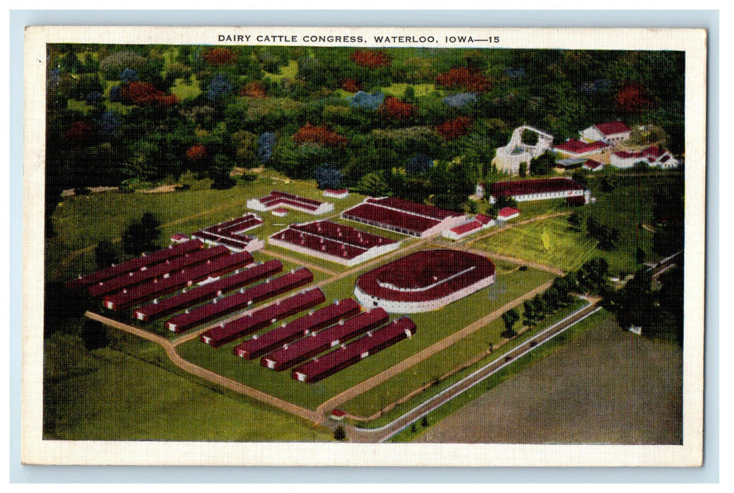 1936 Daily Cattle Congress Waterloo Iowa IA Posted Vintage Postcard