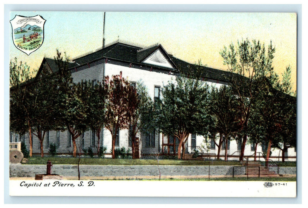 c1910s Capitol at Pierre South Dakota SD Unposted Antique Postcard