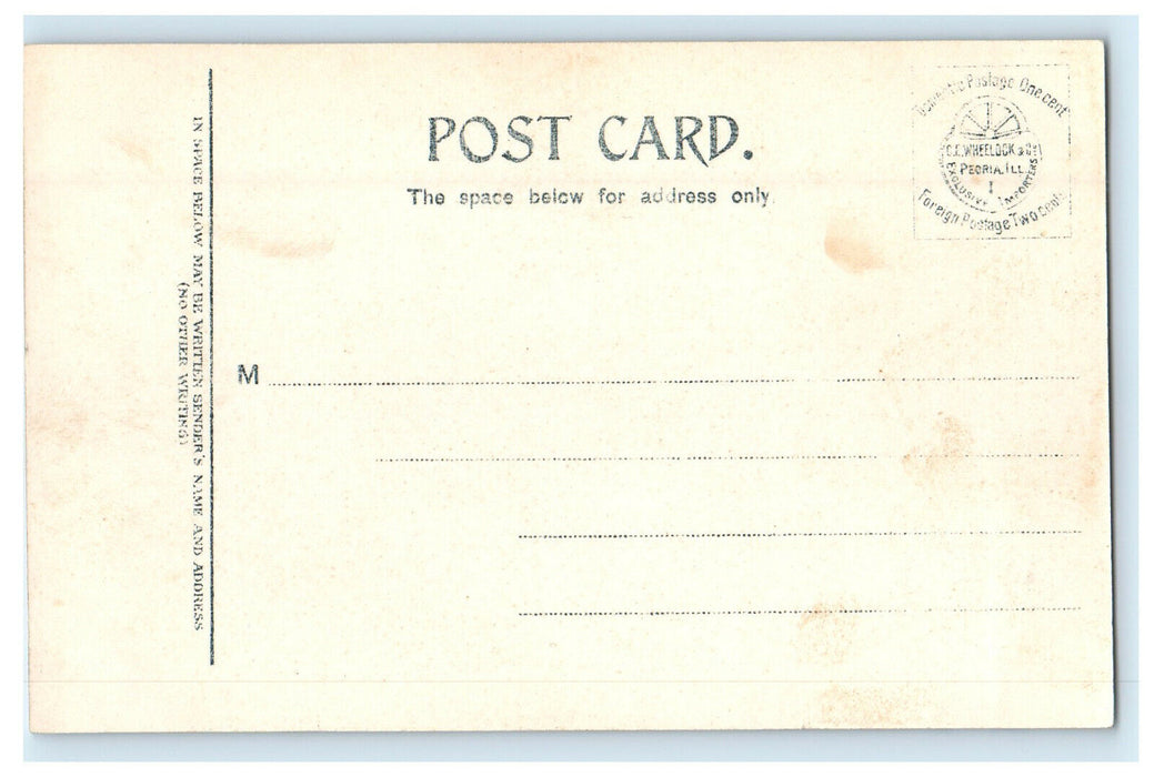c1910s Court House, Jefferson Iowa IA Antique Unposted Pharmacy Postcard