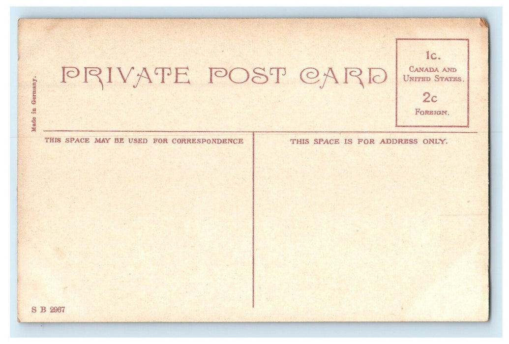 c1910's Post Office And Customs House Owen Sound Canada Antique Postcard
