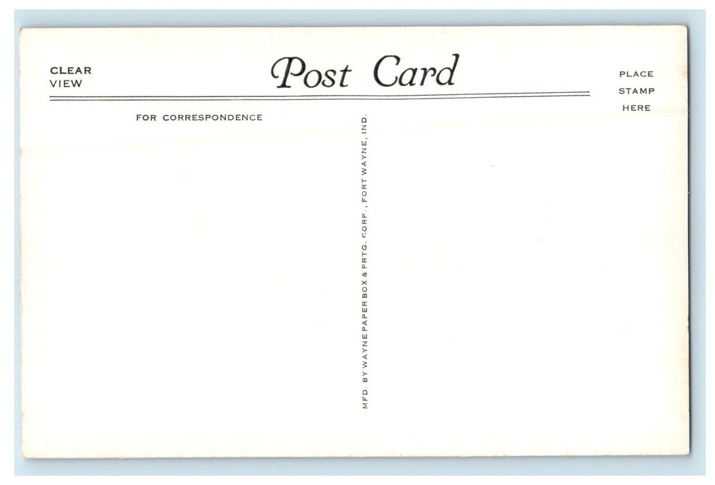 View In Centennial Park Plymouth Indiana IN Unposted Vintage Postcard