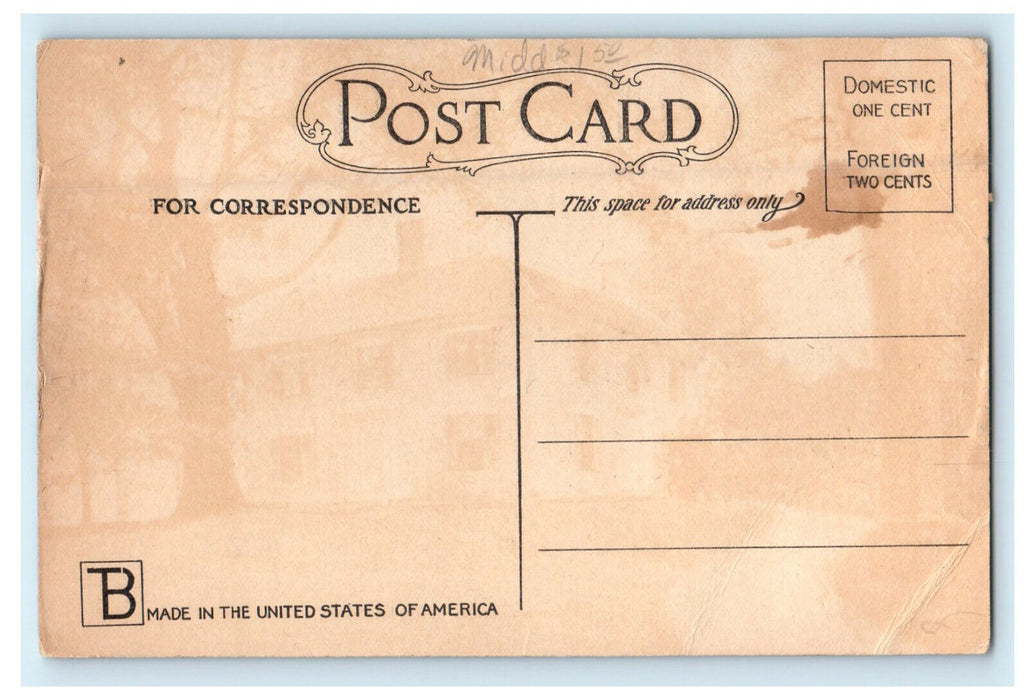 c1910s Munroe Tavern, Lexington, Massachusetts MA Unposted Antique Postcard