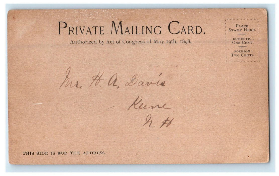 1903 Court House, Fitchburg Massachusetts MA PMC Antique Posted Postcard