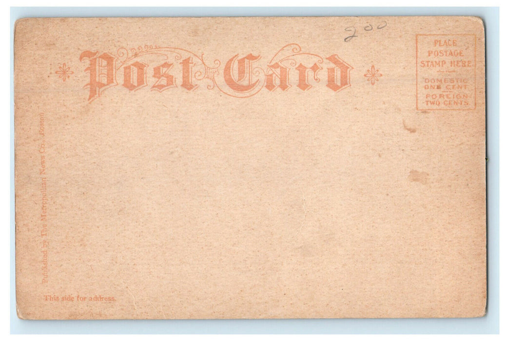 c1905s View of Connecticut River Springfield Massachusetts MA Antique Postcard