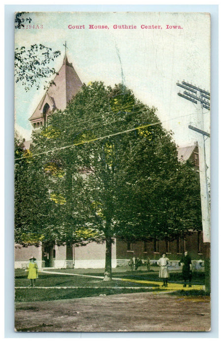 c1910s Court House, Guthrie Center Iowa IA Unposted Postcard