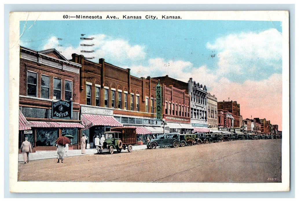 1936 Minnesota Avenue Kansas City Kansas KS Posted Vintage Postcard