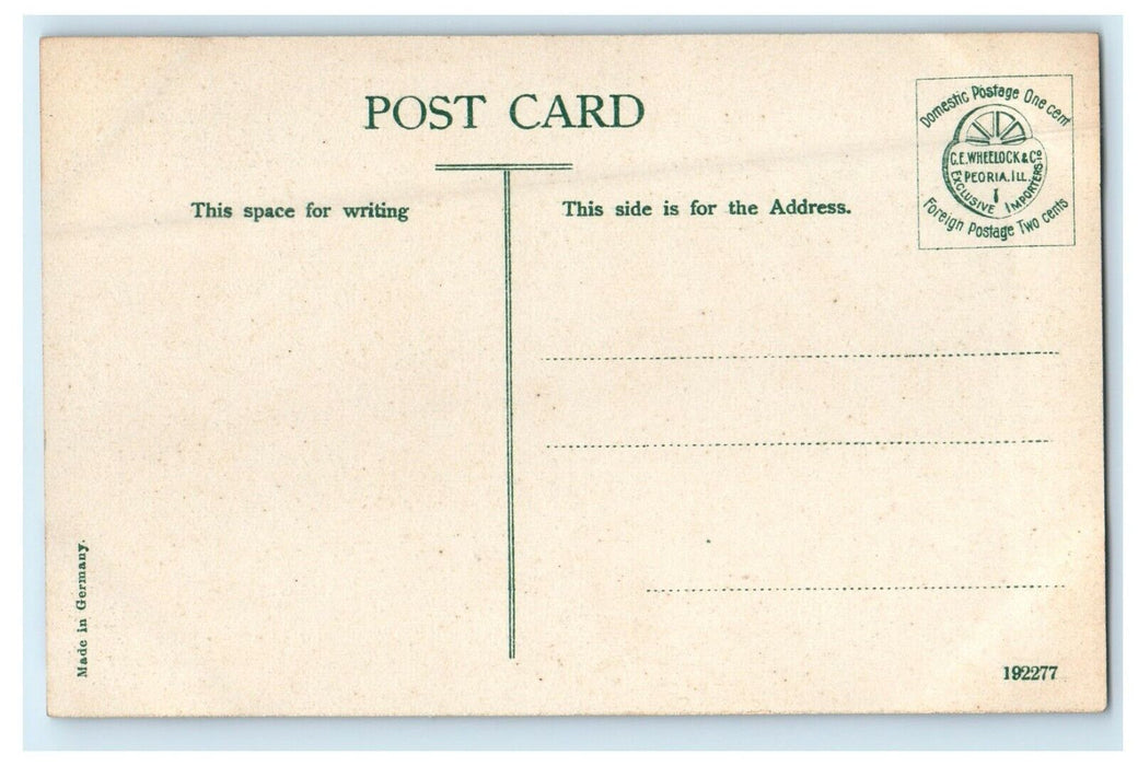 Peoria Illinois IL, Federal Building And Post Office Unposted Antique Postcard