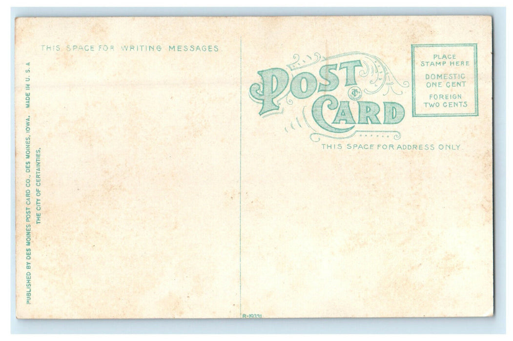 c1930s Stock Pavilion, State Fair Grounds, Des Moines Iowa IA Postcard