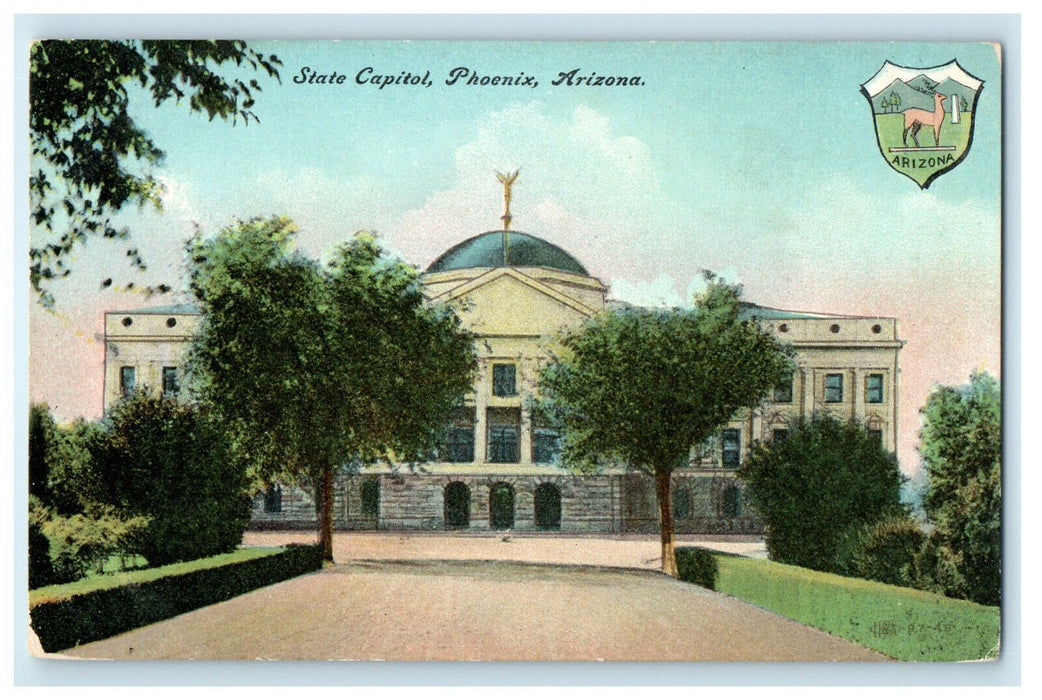 c1910s State Capitol, Phoenix Arizona AZ Unposted Antique Postcard