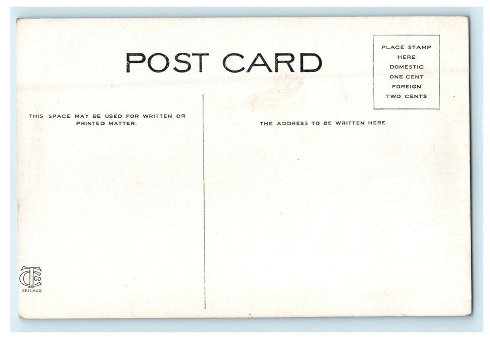 c1910 Public Library Lewiston Illinois IL Antique Unposted Postcard
