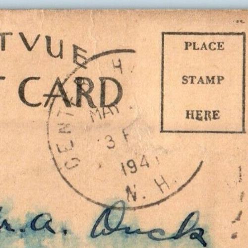 1941 The Garnet Inn Center Harbor Lake Winnipesaukee New Hampshire NH Postcard