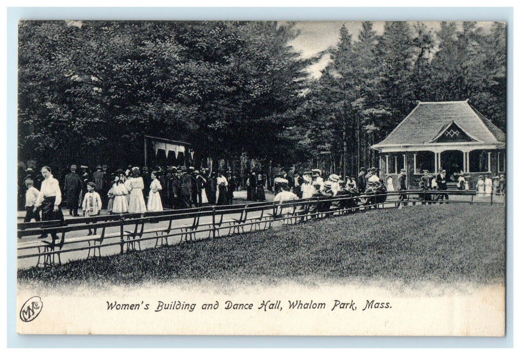 c1905s Women's Building and Dance Hall Whalom Park Massachusetts MA Postcard