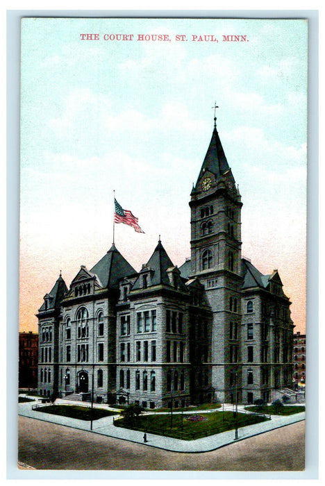 c1910s The Court House, St. Paul Minnesota MN Unposted Antique Postcard