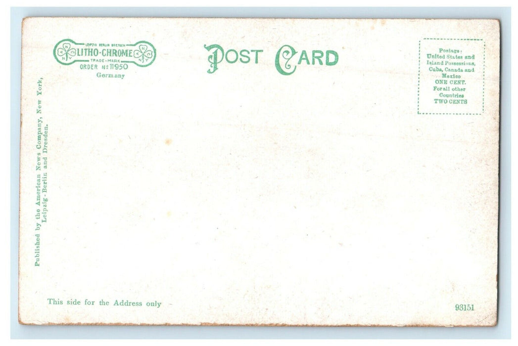 c1905 General View Of Manitou Foot Of Pike's Peak Colorado CO Antique Postcard