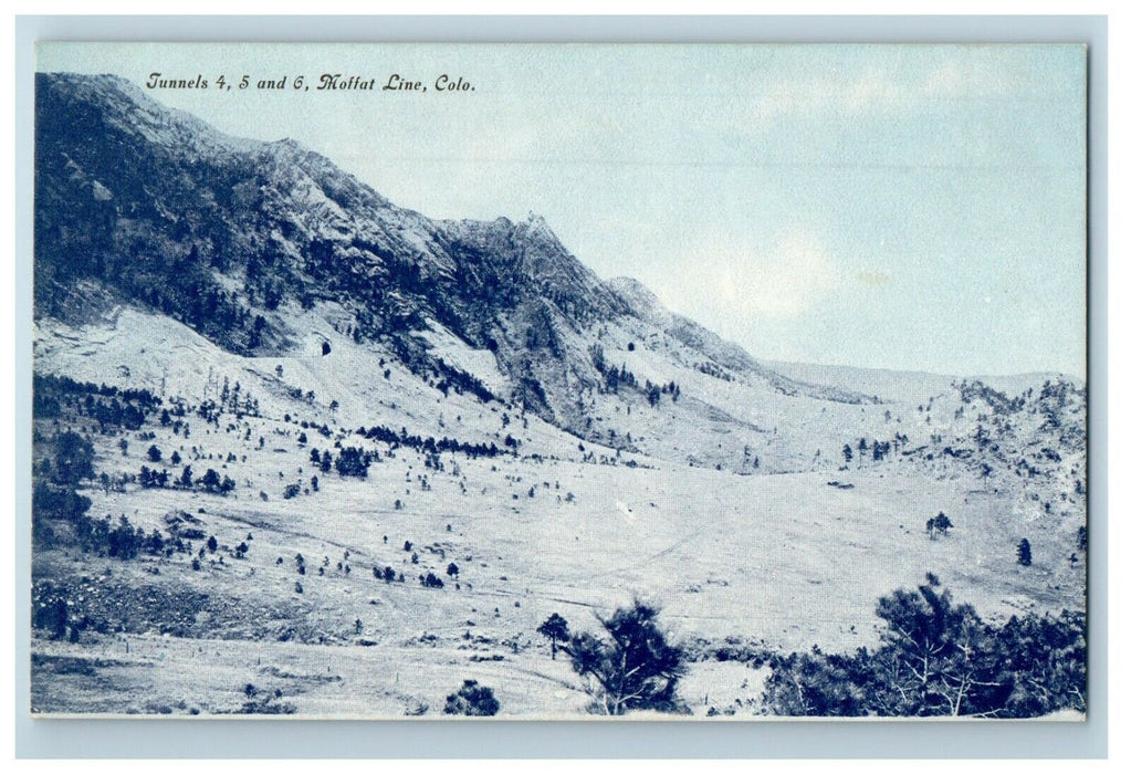 c1910's View Of Tunnels 4, 5 And 6 Moffat Line Colorado CO Antique Postcard