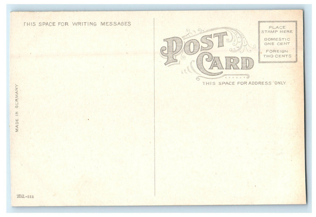 c1910s Court House, Springfield, Illinois IL Antique Unposted Postcard