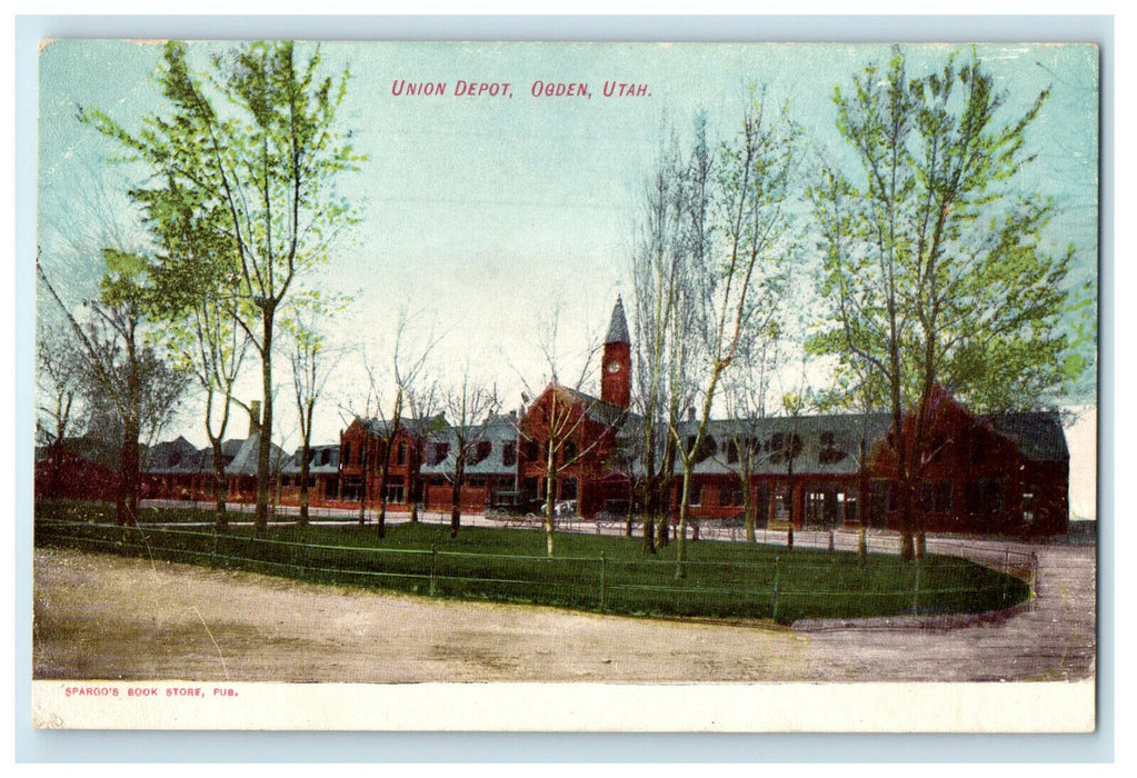 c1910s Union Depot Ogden Utah UT Unposted Antique Postcard