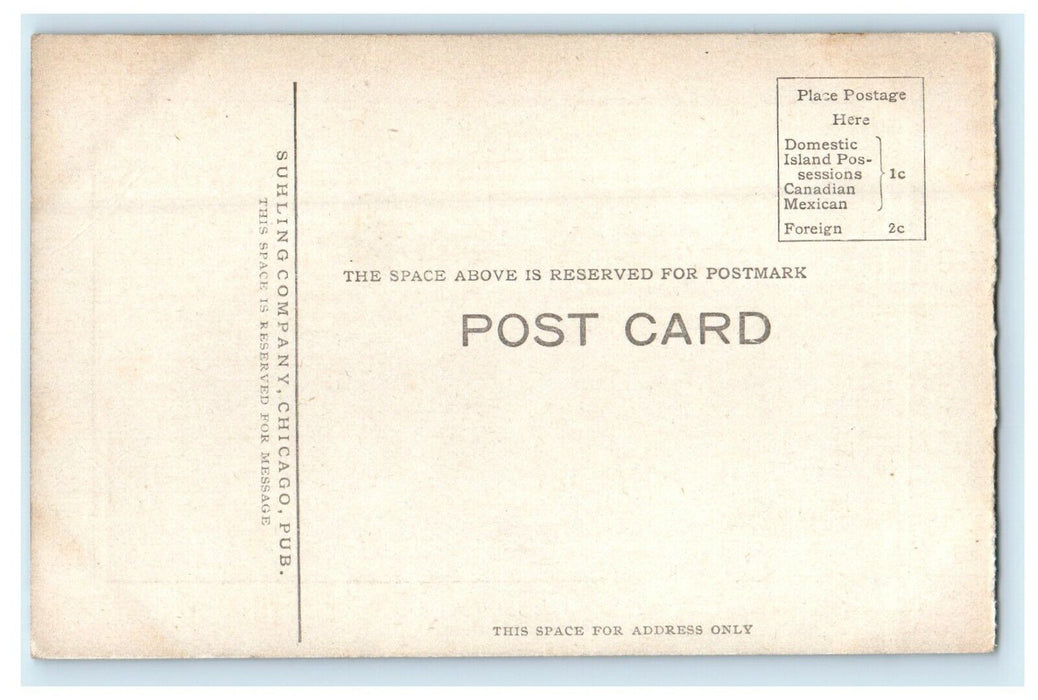 c1910's Post Office Street View Iowa City Iowa IA Unposted Antique Postcard