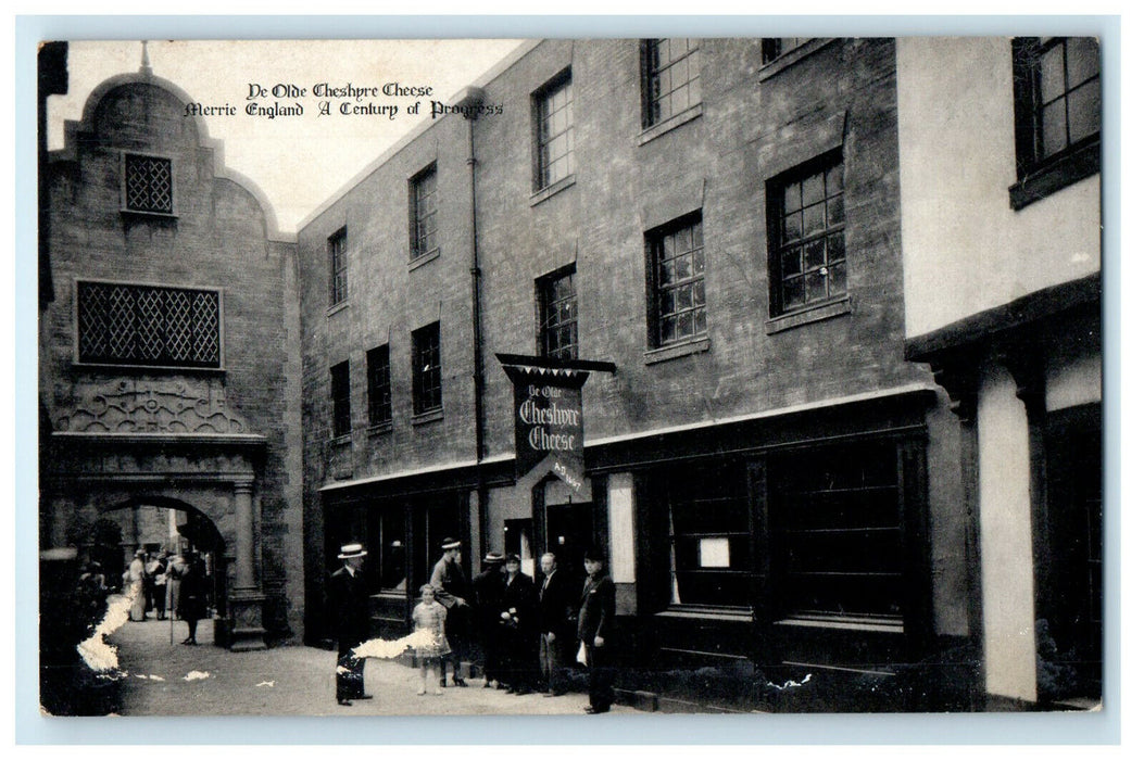 c1940s Ye Olde Cheshyre Cheese Merrie England A Century of Progress Postcard