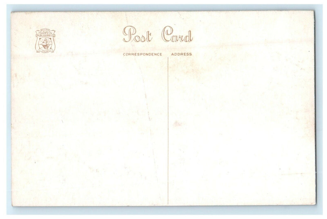 c1910 Leland Hotel Building Street View Springfield Illinois IL Antique Postcard