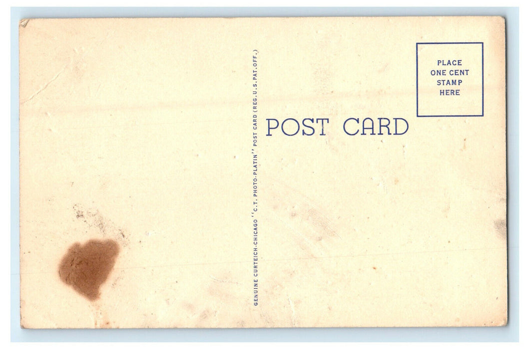 c1920s National Biscuit Co. Marseilles Illinois IL Vintage Unposted Postcard